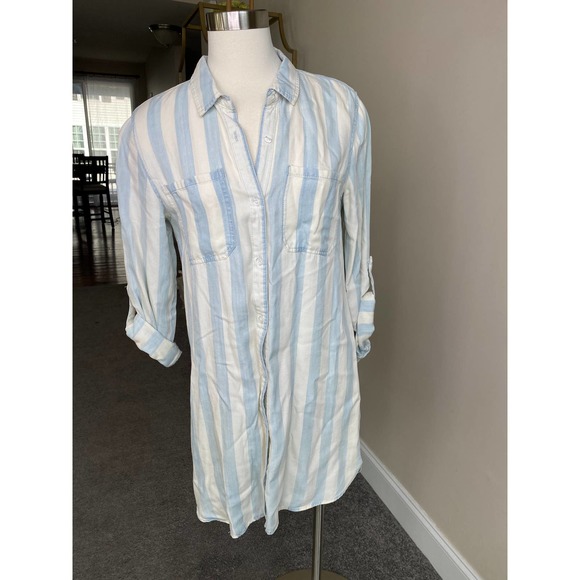 Velvet Heart chambray striped tencel dress, size small - Picture 10 of 12